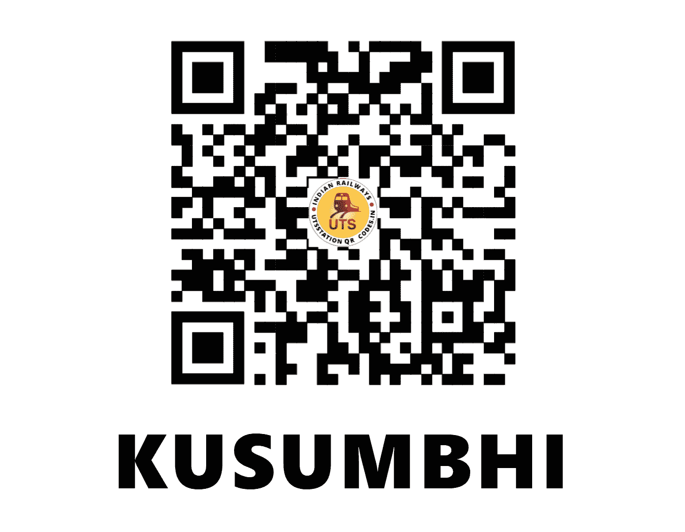 UTS QR Code for KUSUMBHI - KVX (NR - UTTAR PRADESH)